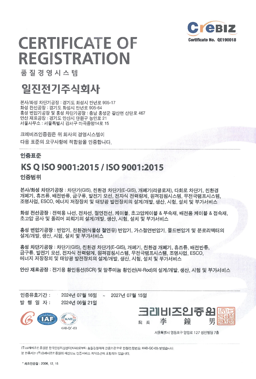 ISO 9001 품질경영시스템